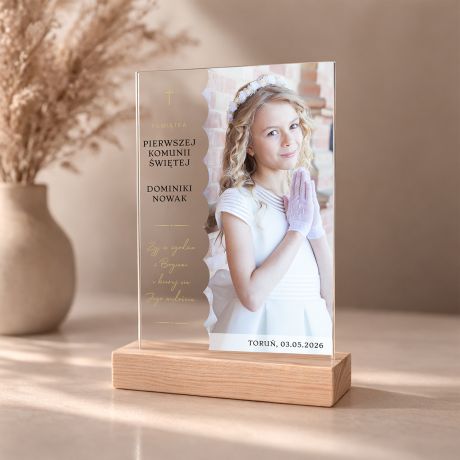 Personalizowana statuetka PAMI�TKA KOMUNII pami�tka pierwszej komunii prezent na komuni� prezent komunijny