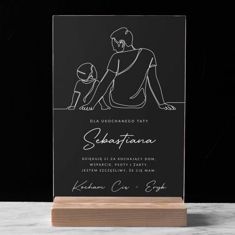 Personalizowana statuetka PREZENT NA DZIE TATY OD SYNA