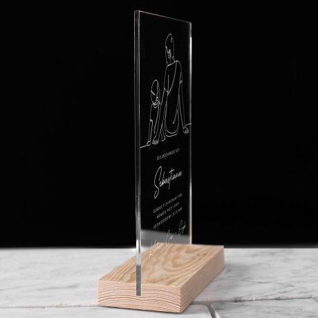 Personalizowana statuetka PREZENT NA DZIE TATY OD SYNA