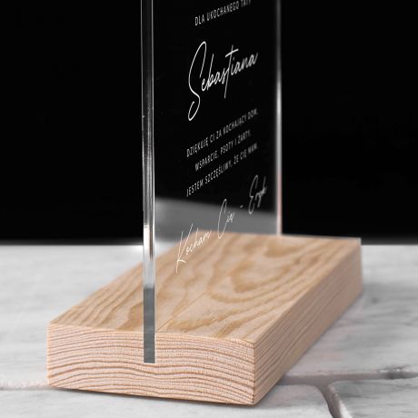 Personalizowana statuetka PREZENT NA DZIE TATY OD SYNA