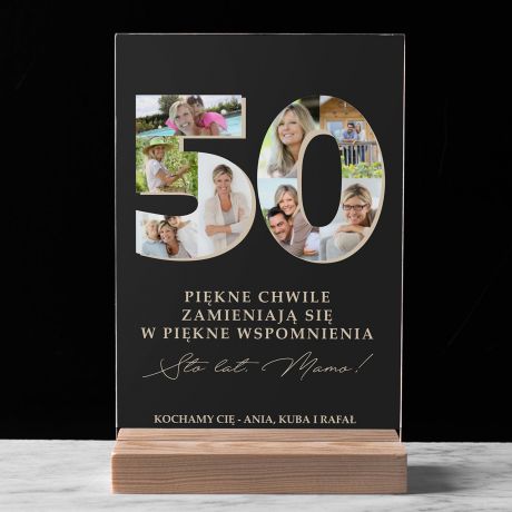 Personalizowana statuetka PREZENT NA 50 URODZINY DLA MAMY statuetka dla mamy upominek na 50 urodziny