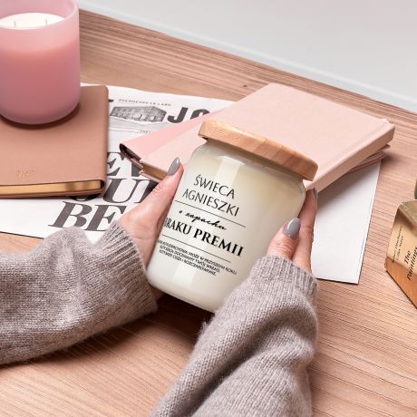 Personalizowana �wieca BRAK PREMII prezent dla kole�anki z pracy prezent dla kole�anki �wieca zapachowa