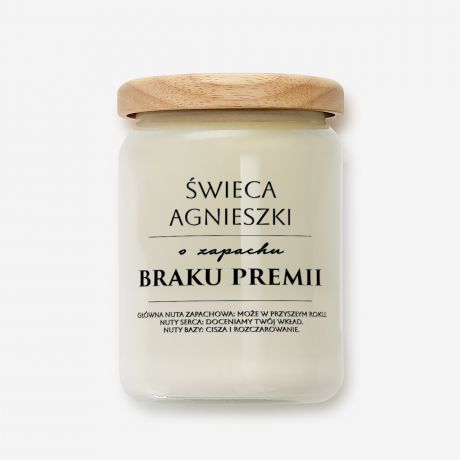 Personalizowana �wieca BRAK PREMII prezent dla kole�anki z pracy prezent dla kole�anki �wieca zapachowa