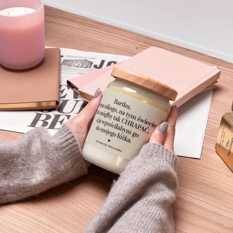 Personalizowana wieca dla chopaka CHRAPANIE