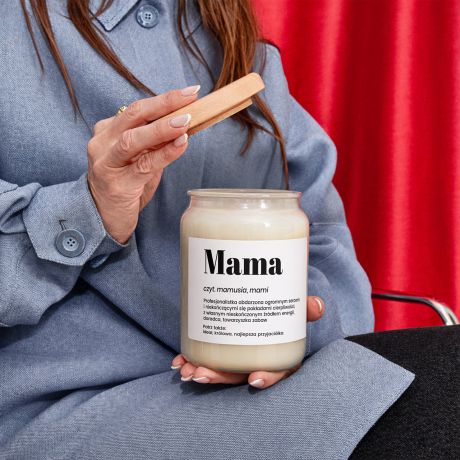 Personalizowana �wieca dla mamy DEFINICJA prezent dla mamy prezent na dzie� mamy