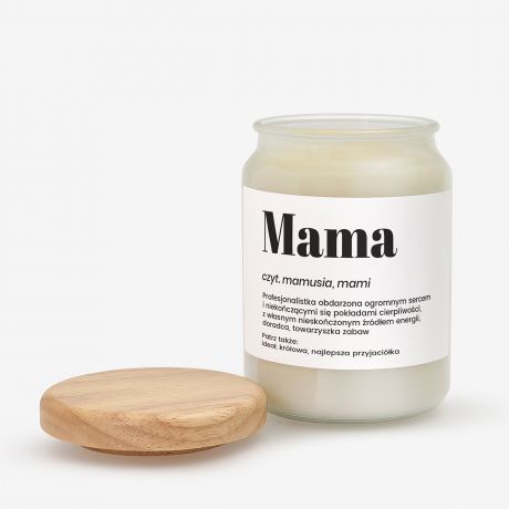 Personalizowana �wieca dla mamy DEFINICJA prezent dla mamy prezent na dzie� mamy