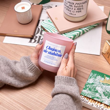 Personalizowana wieca MOTTO prezent dla koleanki