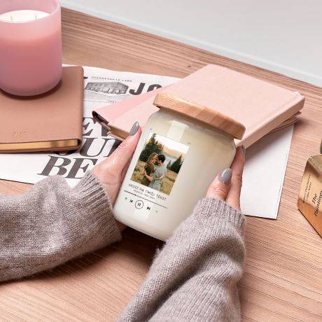 Personalizowana �wieca na Walentynki NASZA PIOSENKA