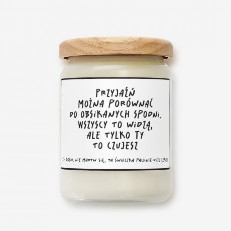 Personalizowana wieca PORWNANIE mieszny prezent dla przyjaciki wieczka dla przyjaciki