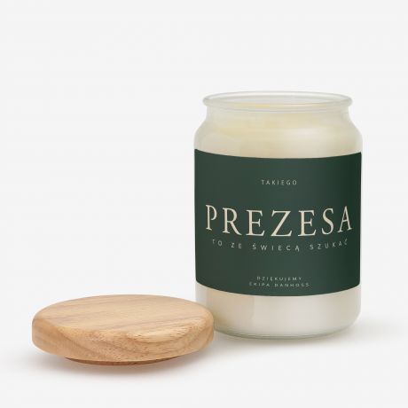 Personalizowana wieca PREZENT DLA PREZESA FIRMY