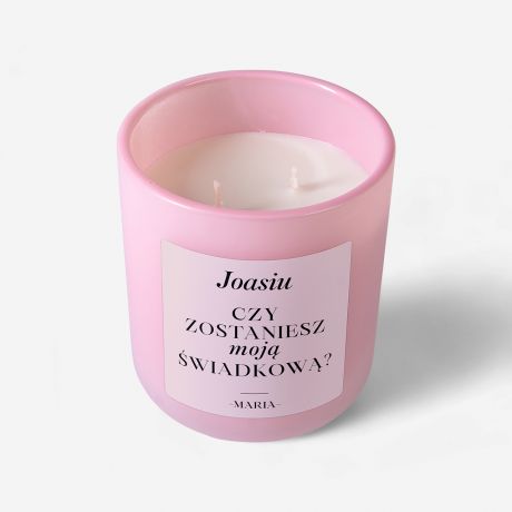 Personalizowana wieca PROBA O WIADKOWANIE