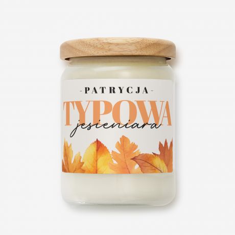 Personalizowana wieca TYPOWA JESIENIARA 