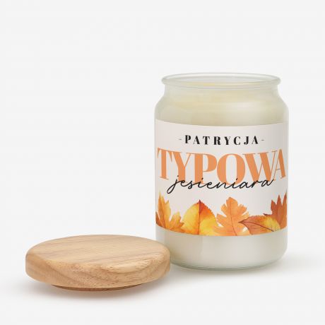 Personalizowana wieca TYPOWA JESIENIARA 