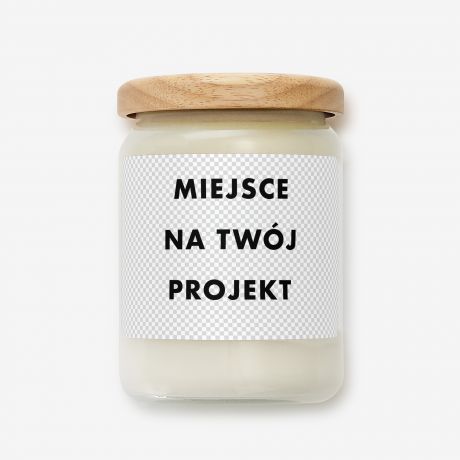 Personalizowana wieca z wasnym nadrukiem TWJ PROJEKT