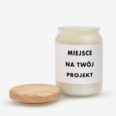 Personalizowana wieca z wasnym nadrukiem TWJ PROJEKT