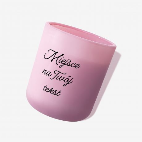 Personalizowana �wieca zapachowa TW�J TEKST 