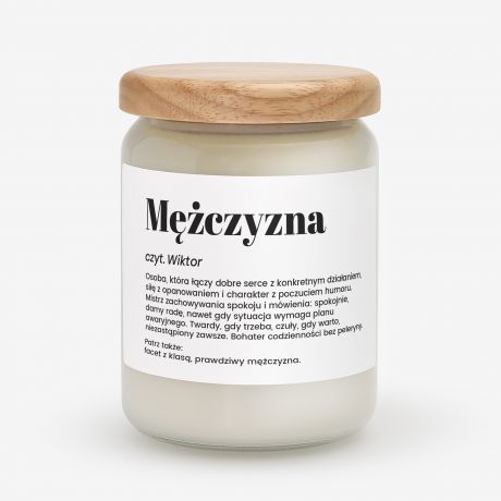 Personalizowana �wieczka DEFINICJA prezent dla m�czyzny