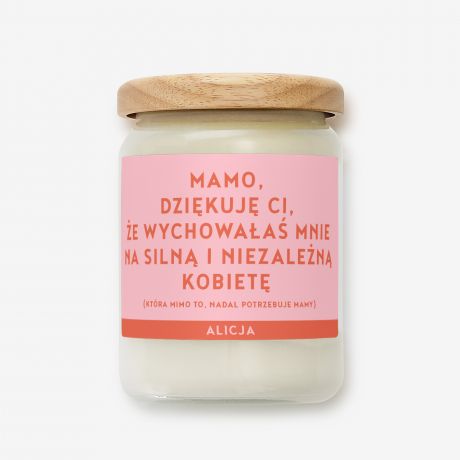 Personalizowana wieczka dla mamy DZIKUJ wieczka na dzie mamy prezent na dzie mamy prezent dla mamy