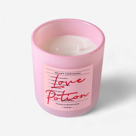 Personalizowana wieczka LOVE POTION prezent dla ukochanej prezent dla dziewczyny na urodziny