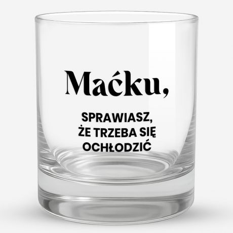 Personalizowana szklanka DLA CH�OPAKA