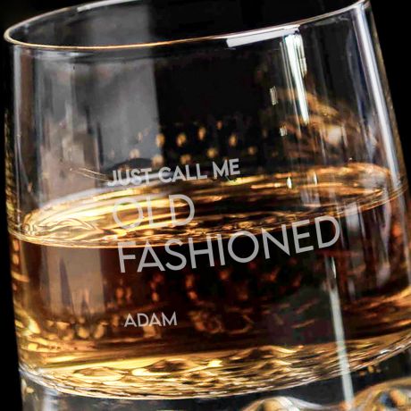 Grawerowana szklanka do whisky OLD FASHIONED