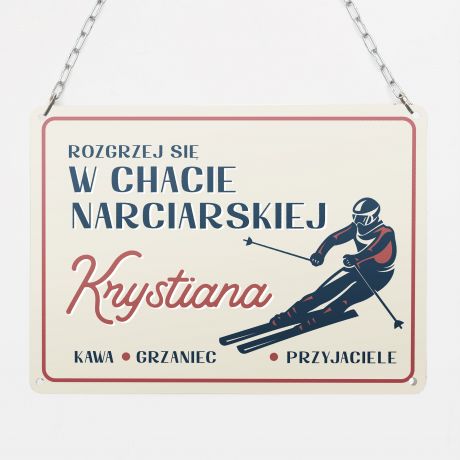 Personalizowana tabliczka PREZENT DLA NARCIARZA prezent dla mionika gr