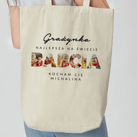 Personalizowana torba DLA BABCI ze zdj�ciami