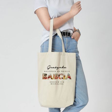 Personalizowana torba DLA BABCI ze zdj�ciami
