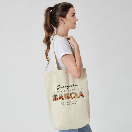 Personalizowana torba DLA BABCI ze zdj�ciami