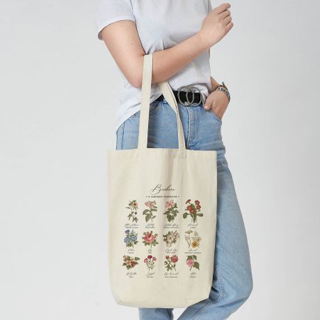 Personalizowana torba w kwiaty PREZENT DLA OGRODNICZKI torba z nadrukiem prezent dla niej