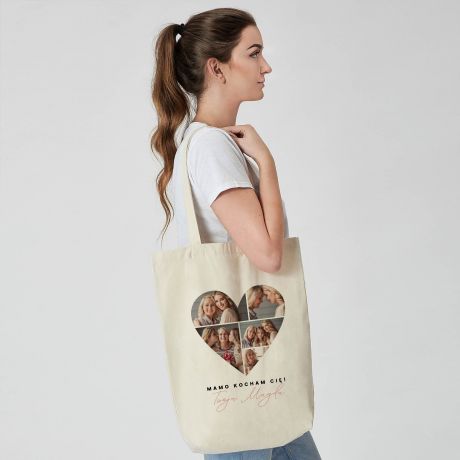 Personalizowana torba na Dzie Mamy SERCE