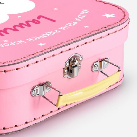 Personalizowana walizka kuferek CHMURKA prezent dla dziewczynki kuferek dla dziewczynki