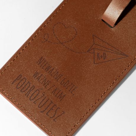 Personalizowana zawieszka bagaowa UPOMINEK NA ROCZNIC LUBU