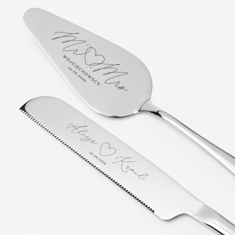 Personalizowane akcesoria do tortu MR & MRS prezent na �lub