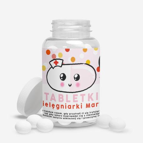 Personalizowane cukierki PREZENT DLA PIELGNIARKI NA URODZINY