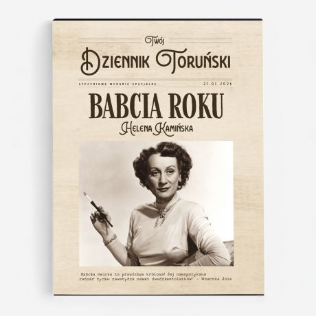 Personalizowane czekoladki dla babci BABCIA ROKU