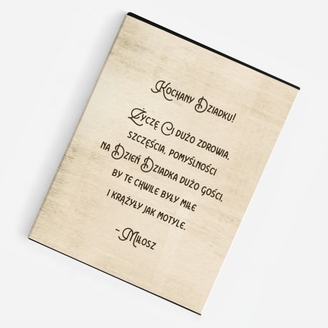 Personalizowane czekoladki DZIADEK ROKU upominek z okazji Dnia Dziadka 