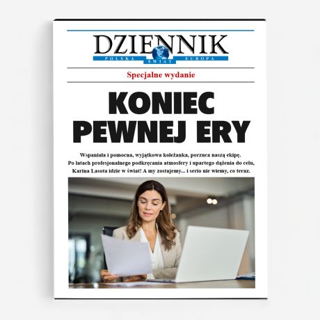Personalizowane czekoladki DZIENNIK prezent na odejcie z pracy