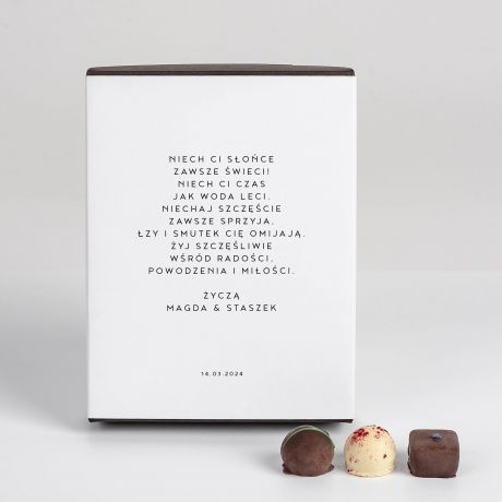 Personalizowane CZEKOLADKI NA 40 URODZINY