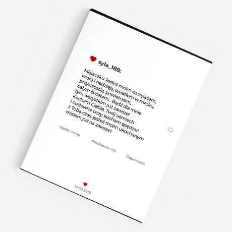 Personalizowane czekoladki SOCIAL MEDIA prezent na Walentynki ze zdjciem