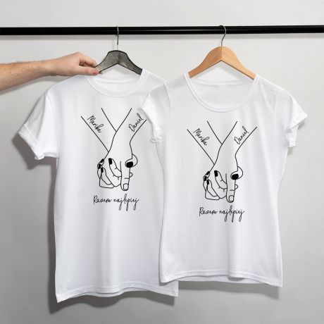 Personalizowane koszulki walentynkowe DLA PARY
