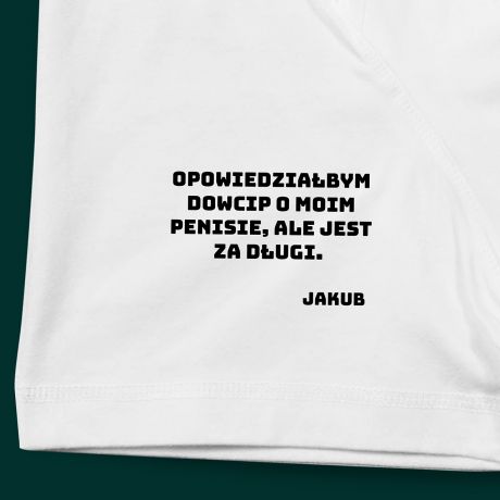 Personalizowane majtki ZA DUGI prezent dla artownisia - M