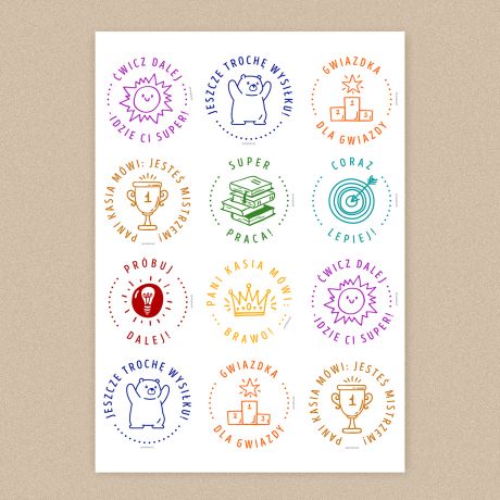 Personalizowane naklejki MOTYWACYJNE prezent dla niej naklejki personalizowane prezent motywacyjny