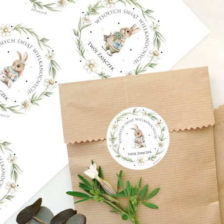 Personalizowane naklejki WIELKANOCNE na prezenty