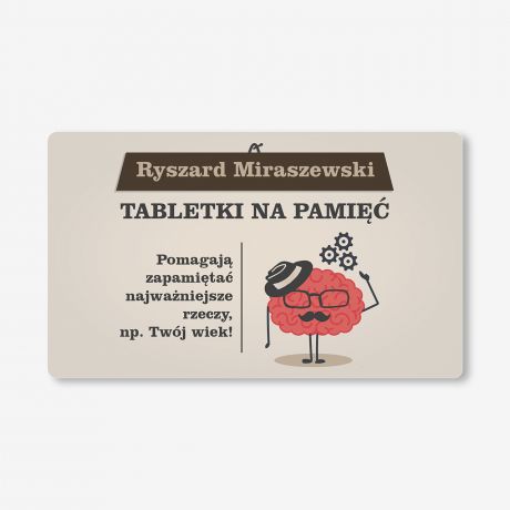 Personalizowane opakowanie na mi�t�wki PRZYPOMNIJ SOBIE zabawny prezent �mieszny prezent prezent dla emeryta