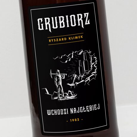 Personalizowane piwo litrowe PREZENT DLA GRNIKA