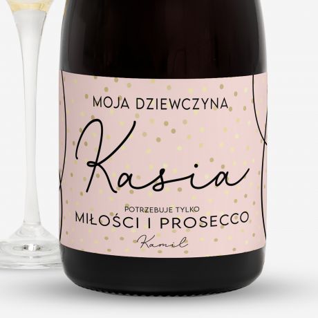 Personalizowane Prosecco PREZENT NA ROCZNIC DLA DZIEWCZYNY