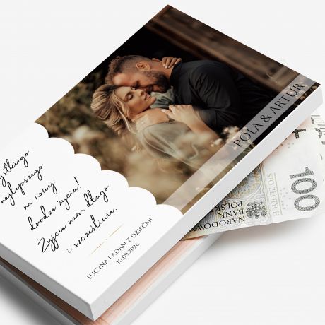 Personalizowane pude�ko na pieni�dze PREZENT NA �LUB prezent dla m�odej pary ozdobne pude�ko na pieni�dze