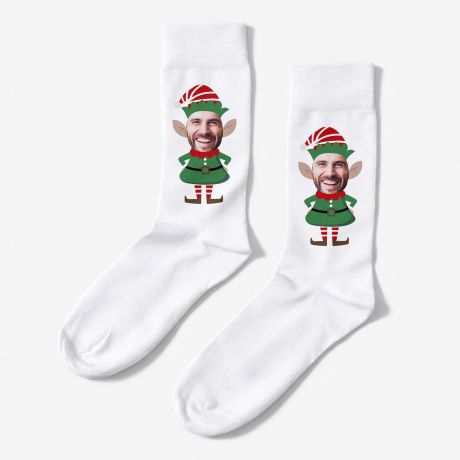 Personalizowane skarpetki na miko�ajki ELF 42-45 prezent na miko�ajki prezent miko�ajkowy