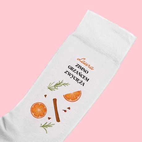 Personalizowane skarpetki witeczne GRZANIEC 42-45 prezent na wita prezent witeczny skarpetki grzaniec
